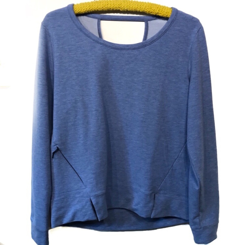 Adidas light blue sweatshirt yoga fitness medium - Picture 1 of 7